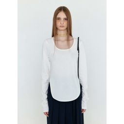 Long Sleeve Jersey T-Shirt - White