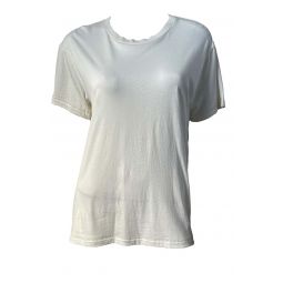 Chloe Short Sleeve Boyfriend T-Shirt - Ivory