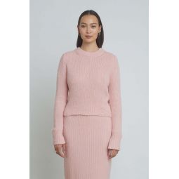 Ava Sweater - Pastel Pink