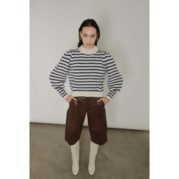 Kate Stripe Sweater - Blue/White