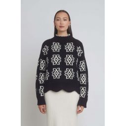 Sienna Sweater - Black/Ivory