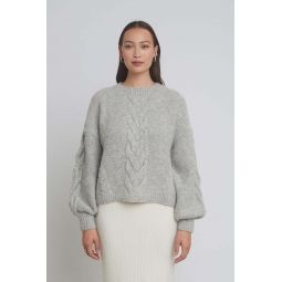 Vaida Sweater - Pale Grey Melange
