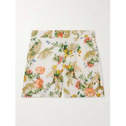 Lucas Straight-Leg Floral-Print Linen Bermuda Shorts
