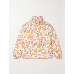 Floral-Print Shell Down Jacket
