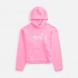 unisex silver printed venice hoodie