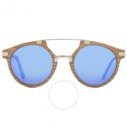 Unisex Multi-Color Round Sunglasses