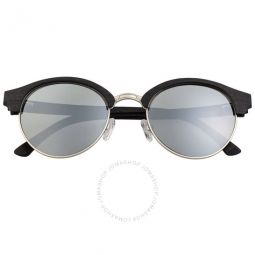 Misty Mirror Coating Browline Unisex Sunglasses