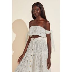 Andy Cotton Eyelet Beach Top