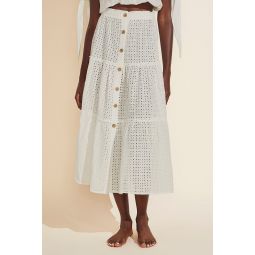 Nolita Cotton Eyelet Beach Skirt