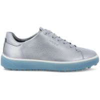 ECCO Womens Tray Laced Golf Shoes - Alu Silver/Arona