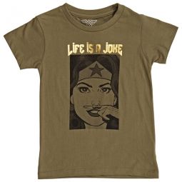 Little Wonder Woman - Life is a Joke T-shirt, Size 6Y