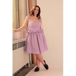 Tessa Dress - Lilac Linen