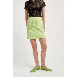 Tate Skirt - Green Twill