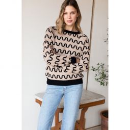 Reversible Loki Apalca Stripe Sweater - Camel/Black