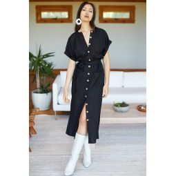 EMERSON FRY Desert Linen Dress