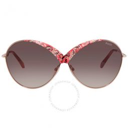 Gradient Brown Butterfly Ladies Sunglasses