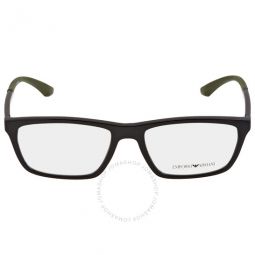 Demo Rectangular Mens Eyeglasses EA3187 5017 56