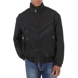Mens Black Reversible Blouson Jacket, Brand Size 54 (US Size 44)