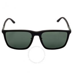 Green Rectangular Mens Sunglasses