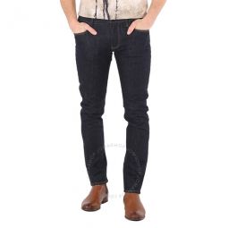Mens Confort Denim Monogram Embroidered Pocket J06 Slim-Fit Jeans, Waist Size 30
