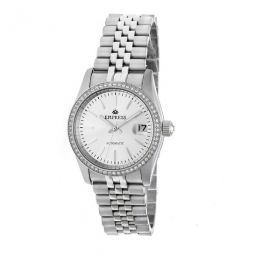 Constance Automatic Crystal Silver Dial Ladies Watch