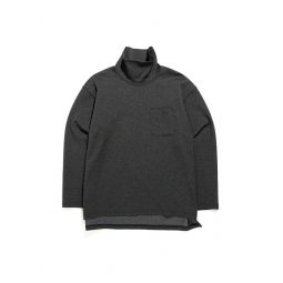 PC Twill Jersey High Mock Shirt - Charcoal