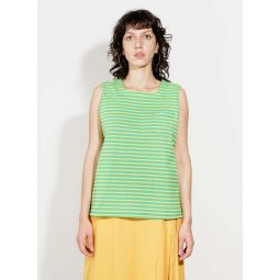 Square Neck Shirt - Green/Yellow PC Stripe Jersey