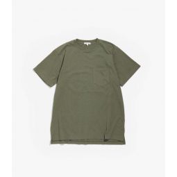 Plain Cross Crew Neck T-Shirt - Olive