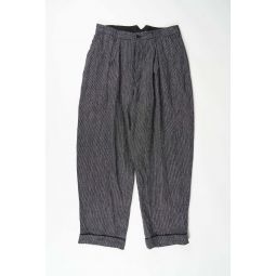 WP Linen Stripe Pant - Black/Grey