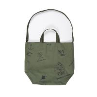Reversible Carry All Tote - Olive Graffiti Print Ripstop