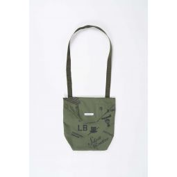 Shoulder Pouch - Olive Graffiti Print Ripstop