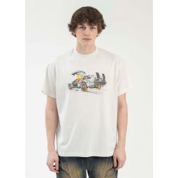 SIMPSONS BACK TO FUTURE T SHIRT - WHITE