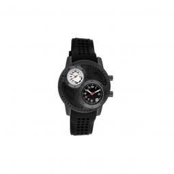 Mens Octane Rubber Black And White Dial
