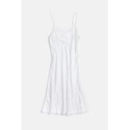 Greta Cotton Voile Slip Dress - White