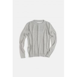 Isla Pima Cotton Sweater - Light Grey