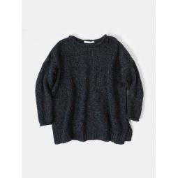 Alpaca Rollneck Sweater - Charcoal