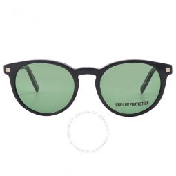 Green Oval Mens Sunglasses