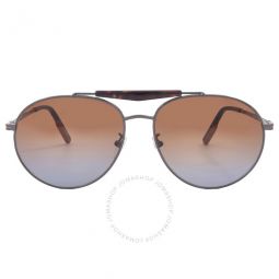 Brown Gradient Pilot Mens Sunglasses