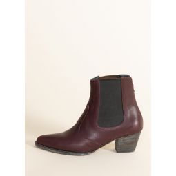 West Ankle Boot - burgundy