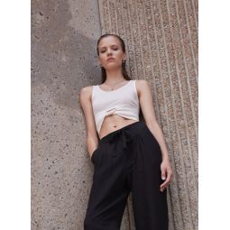 Pers Cropped Top - Ivory