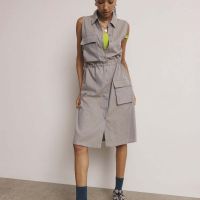 Maia Dress - Warm Grey