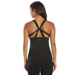 Everyday Yoga Instinct Solid Twisted Back Support Tank
