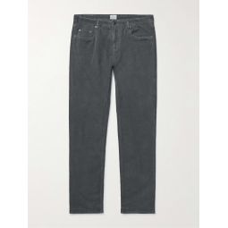 Slim-Fit Organic Cotton-Blend Corduroy Trousers