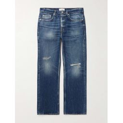 The Boxy Straight-Leg Distressed Jeans