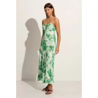 the Brand San Paolo Midi Dress - Rosella Floral Green