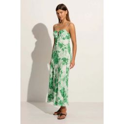 the Brand San Paolo Midi Dress - Rosella Floral Green
