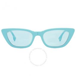 Blue Logo Cat Eye Ladies Sunglasses