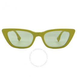 Yellow Logo Cat Eye Ladies Sunglasses