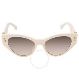 Light Brown Cat Eye Ladies Sunglasses