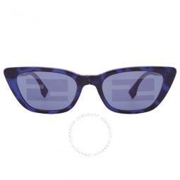 Blue Logo Cat Eye Ladies Sunglasses